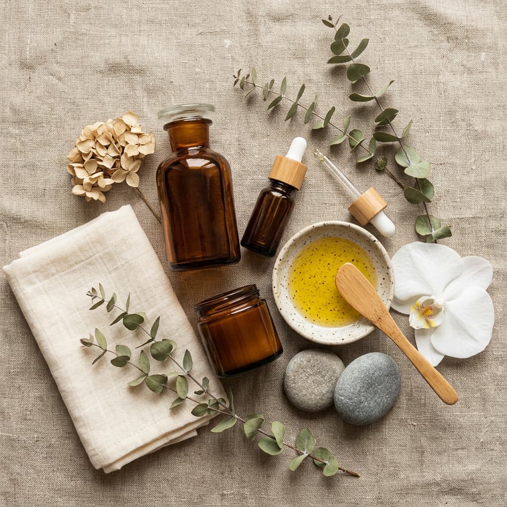 Luxury oils and spa products